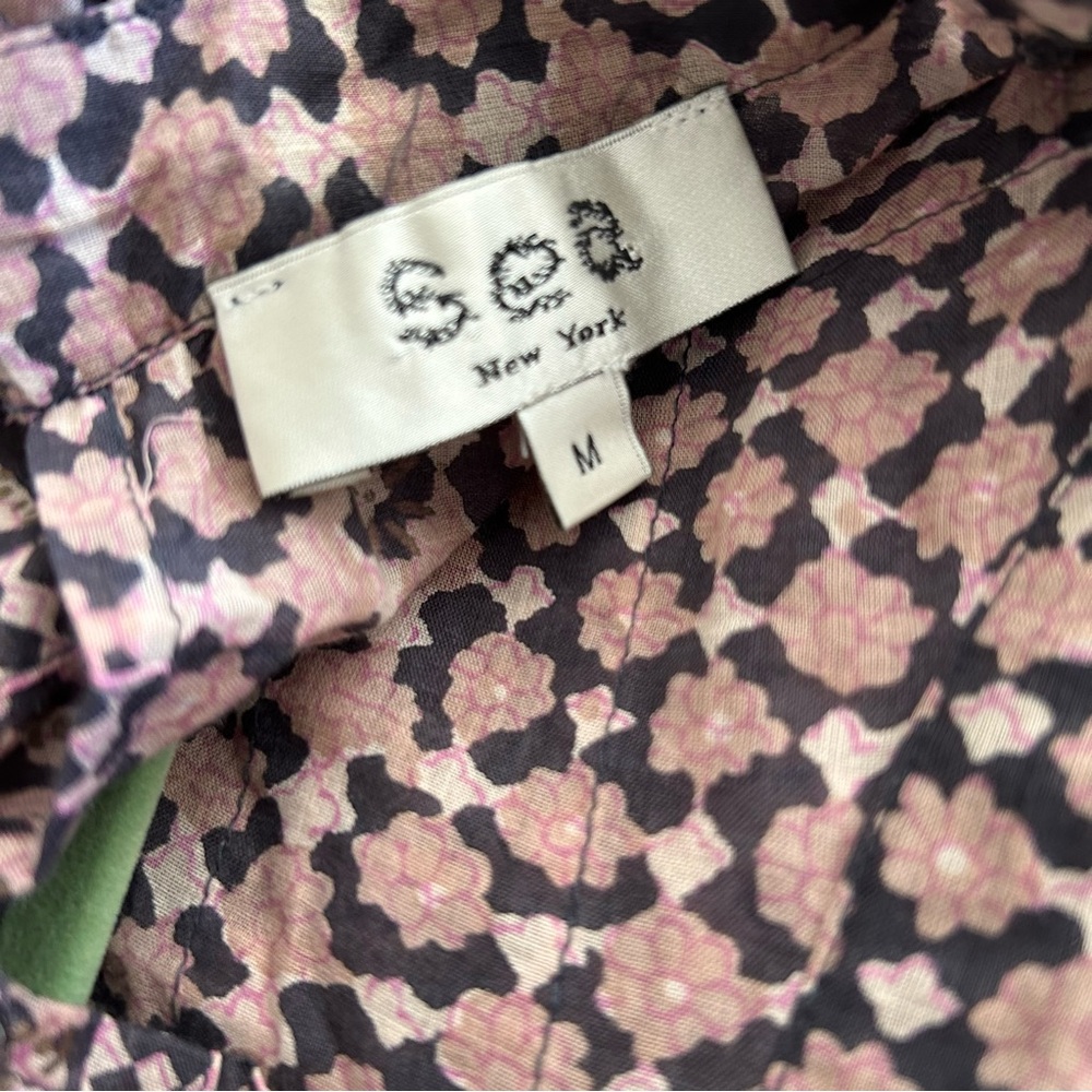 Sea NY Tuckernuck Margo Cotton Midi Floral Dress in Lilac Medium - Picture 8 of 9